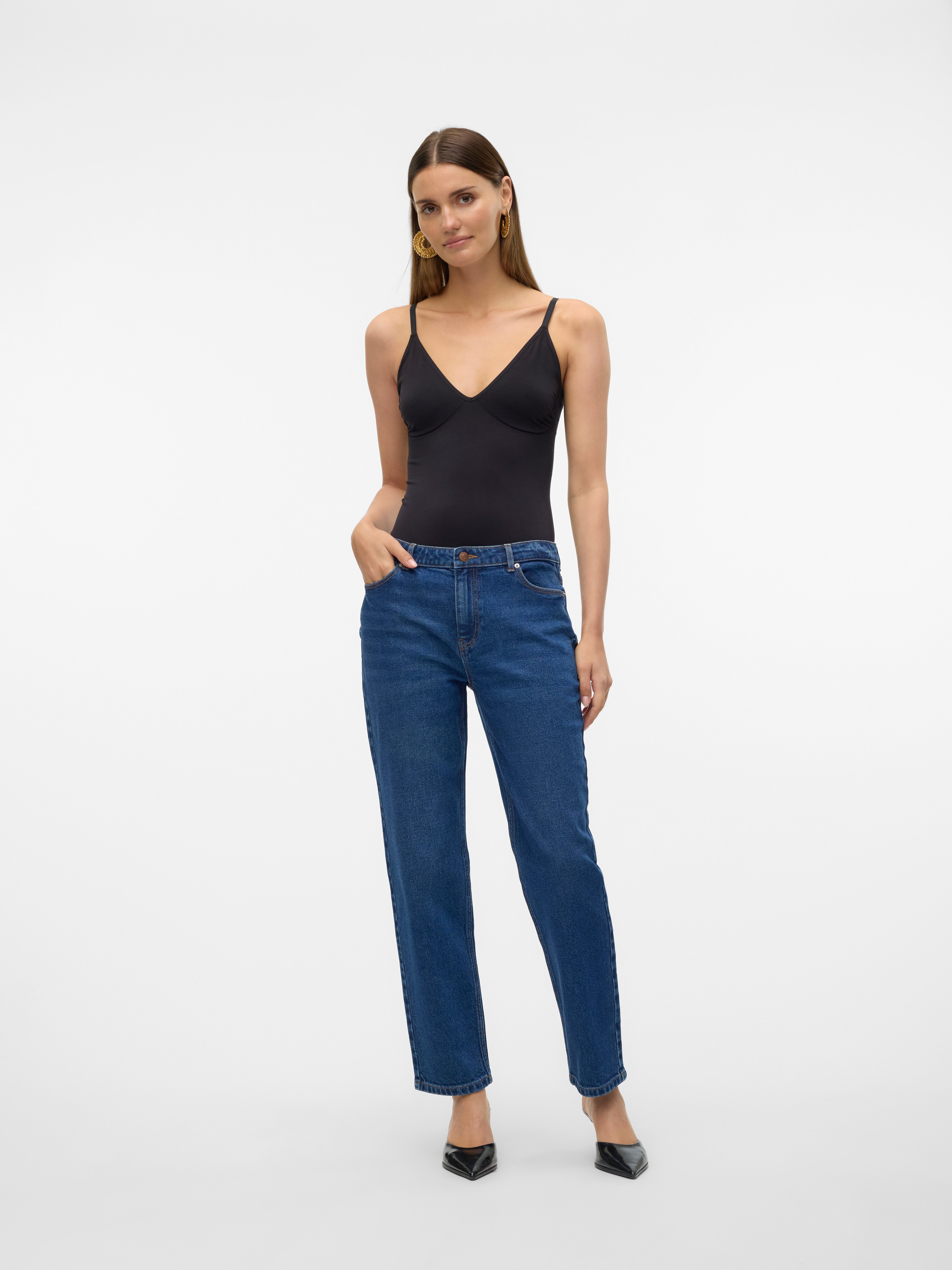 VMKYLA Mid Rise Gerade geschnitten Jeans