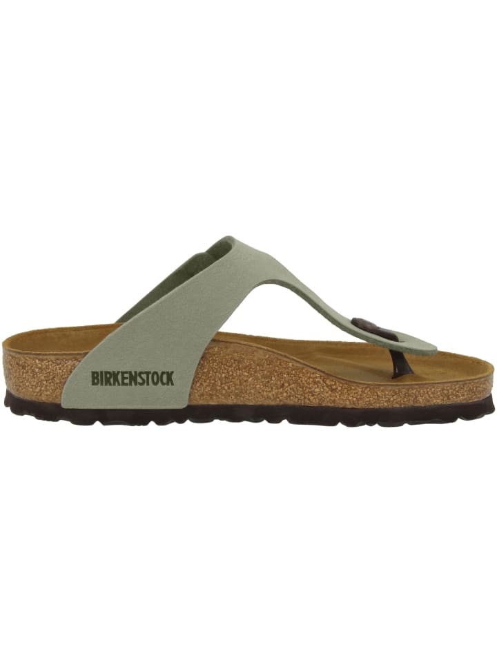 Birkenstock Zehensandale Gizeh Birko-Flor Nubuk normal in grau günstig kaufen