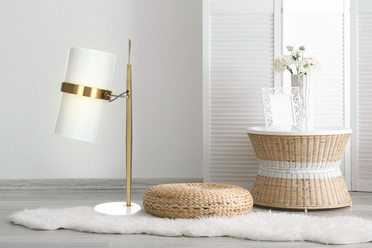 Kayoom Tischlampe Novum 210 Weiß / Gold