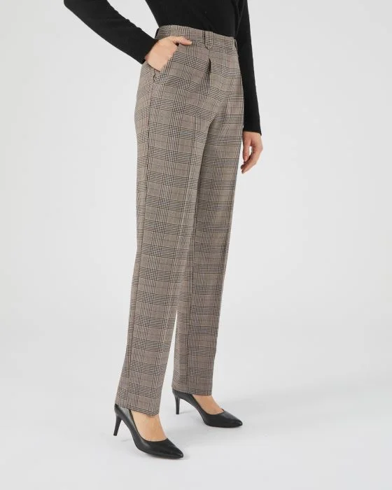 Pantalon large à carreaux