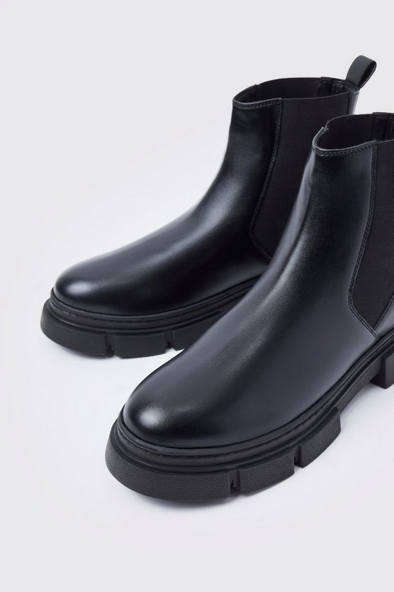 Chelsea-Stiefel mit dicker Sohle