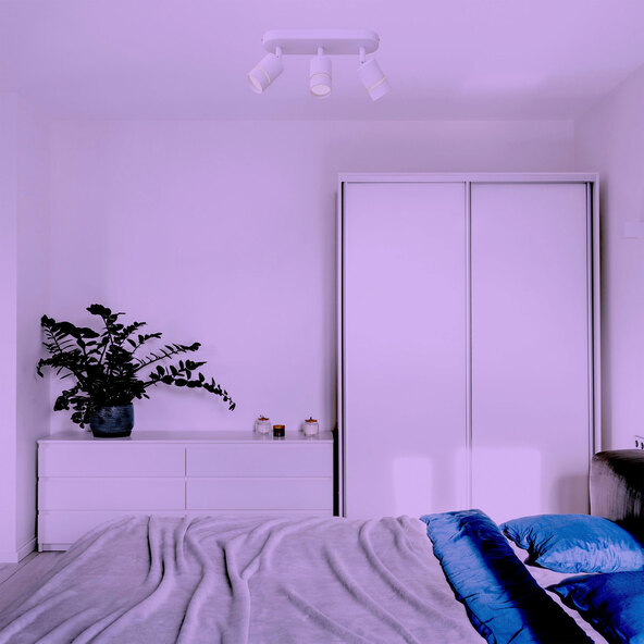 Smarter LED-Deckenstrahler Nalo, 3er Spot