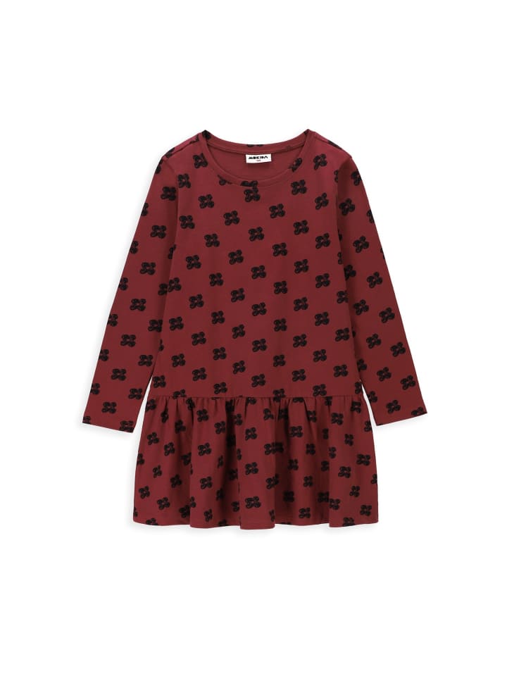 MOKIDA Kleid mit langen Ärmeln in dunkelrot günstig kaufen