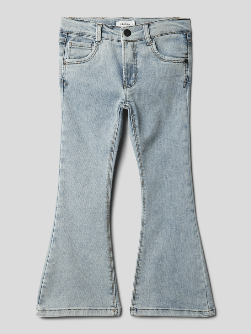 Bootcut Jeans mit Label-Patch Modell 'SALLI' in hellblau