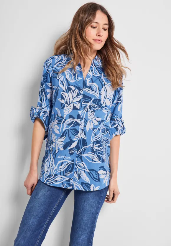 CECIL Leinenmix Longbluse