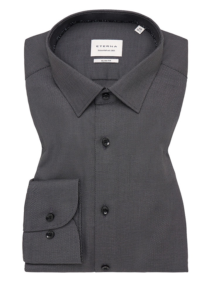 Eterna Hemd - Slim fit - in Anthrazit günstig kaufen