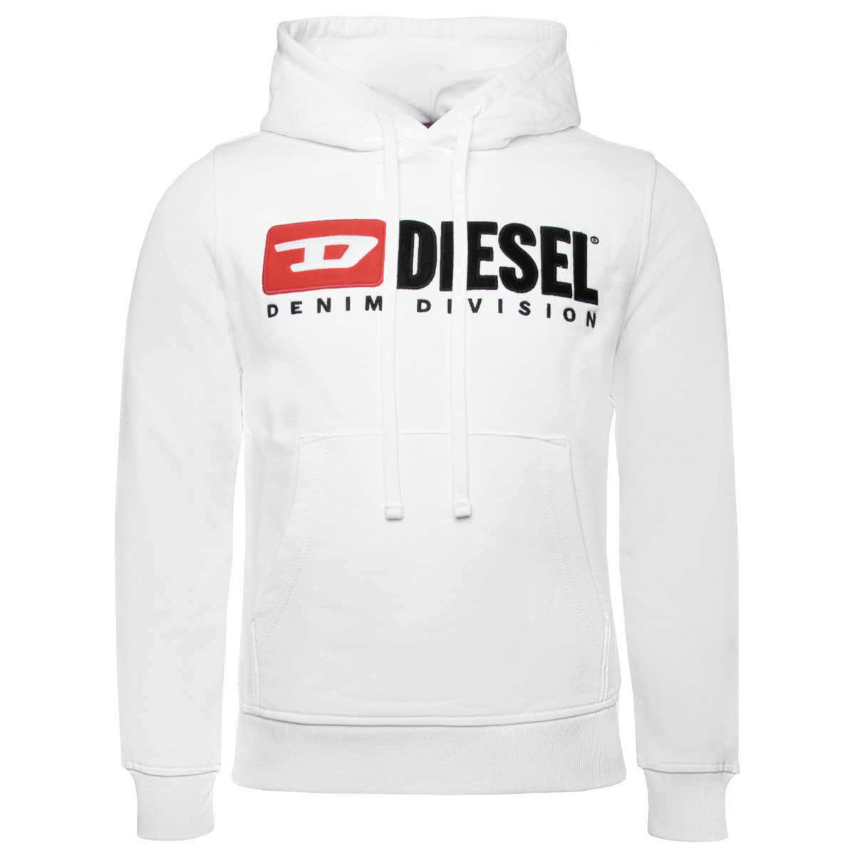 Diesel S-Ginn-Hood-Div Kapuzenpullover weiss