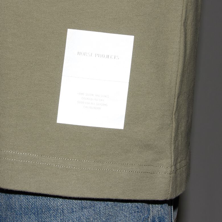 Norse Projects Holger Relaxed Organic Heavy Tab Series LS T-Shirt sand