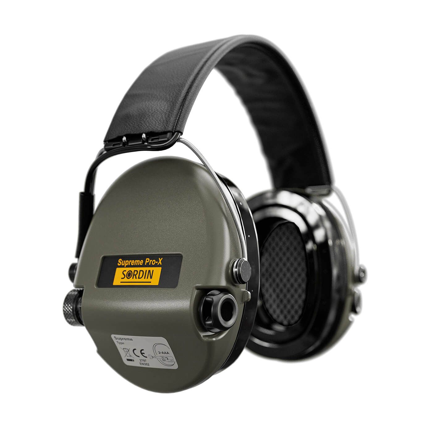 Gehörschutz Pro-X mit Lederband u. Gelkissen