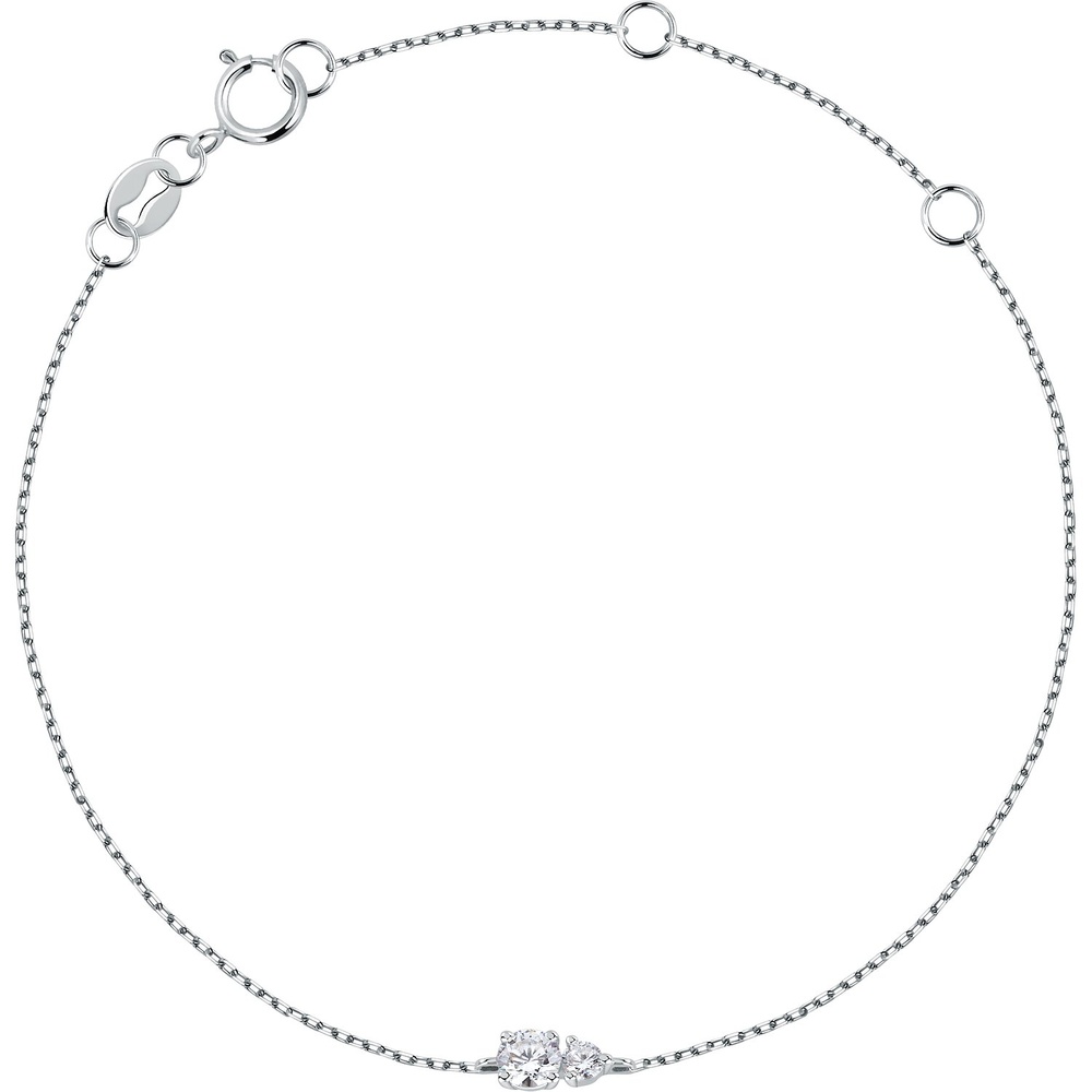 Live Diamond Bracelet 375 Or blanc recyclé Bracelet