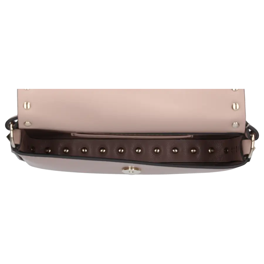 Valentino Garavani - Schultertasche ROCKSTUD Kalbsleder - beige