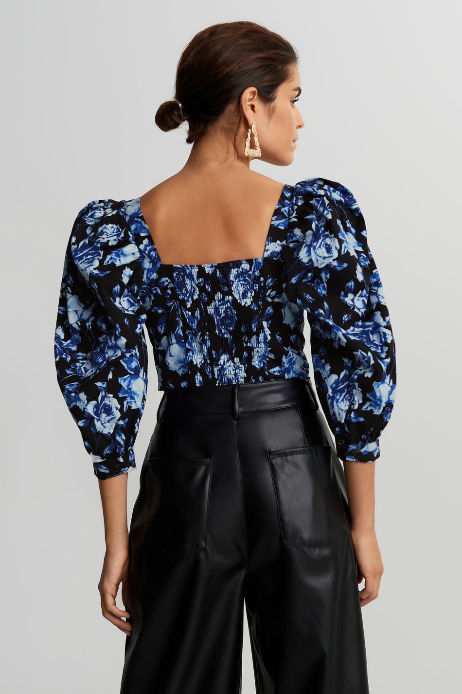Heart poplin top