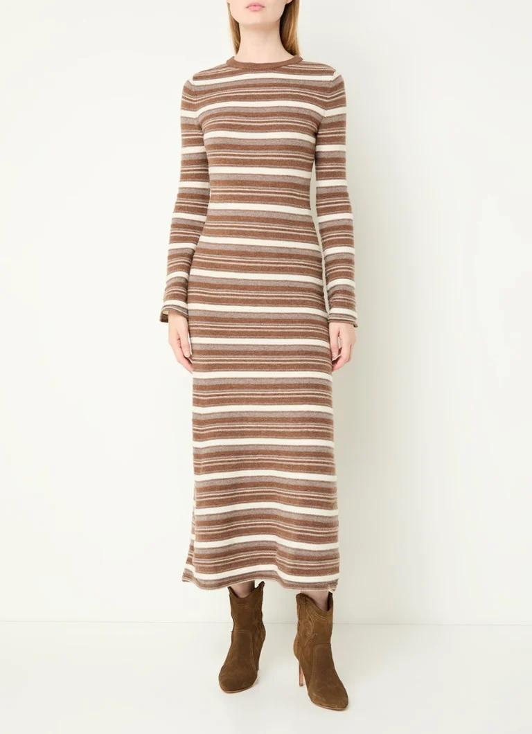 Abito midi a righe in lana pregiata di Claudie Pierlot