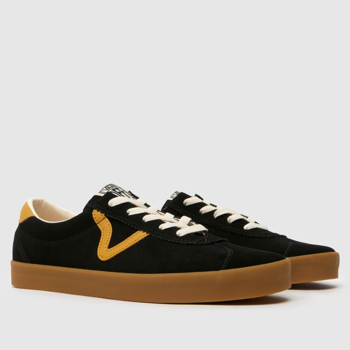 Vans Sport – Svarta, låga sneakers i flerfärgat material