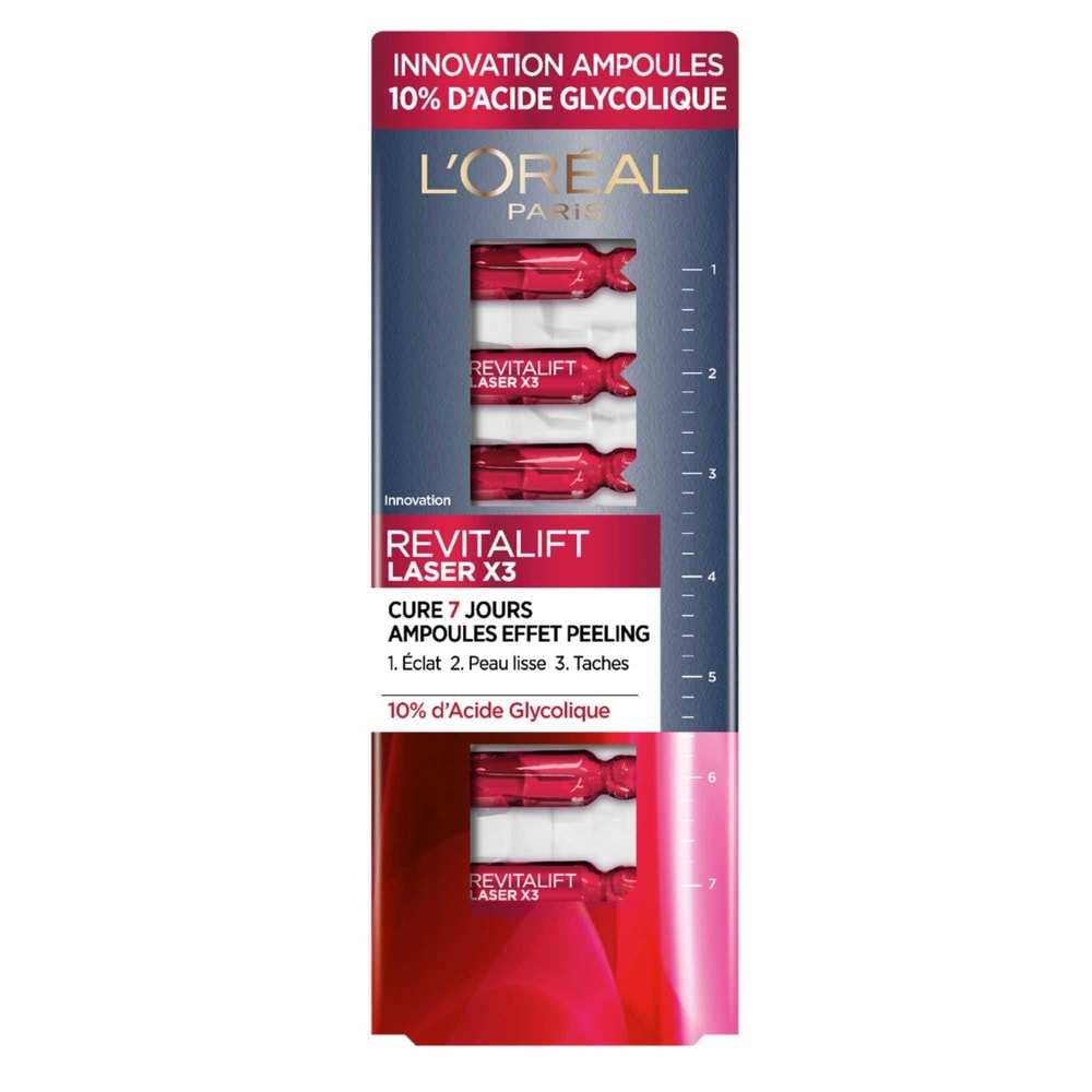L'Oréal Paris Revitalift Laser Ampoules Effet Peeling Cure 7 Jours 10%Acide Glycolique