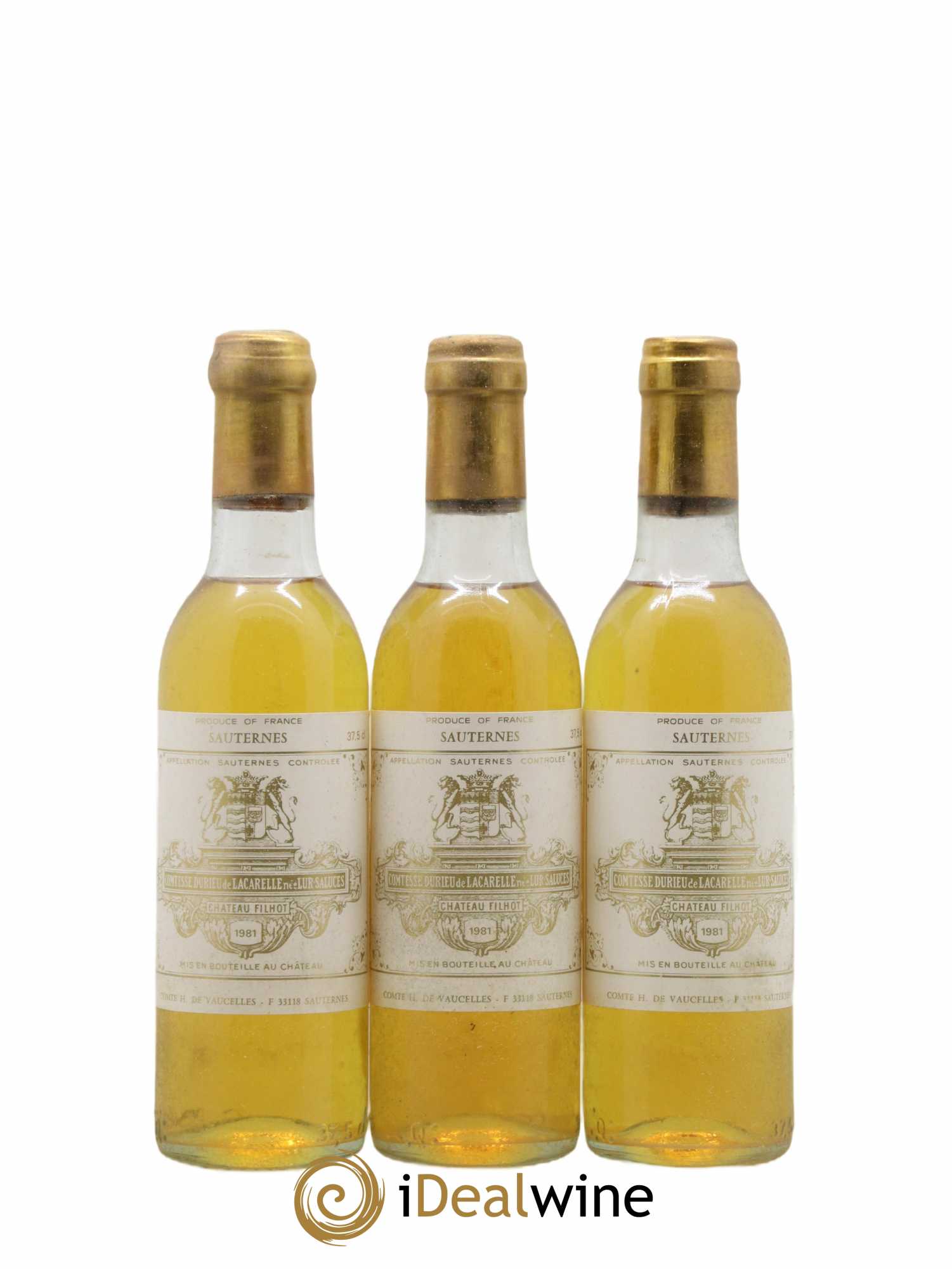Château Filhot 2ème Grand Cru Classé  1981 - Lot de 12 Demi-bouteilles