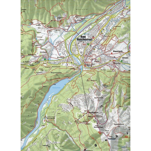 Berchtesgaden, Bad Reichenhall, Königssee 1 : 25 000. WKD 5 - Wanderkarte
