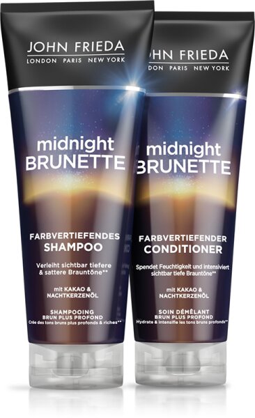 John Frieda Midnight Brunette Farbvertiefendes Shampoo Shampoo