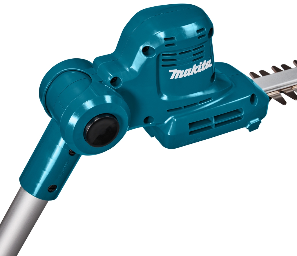 Cortasetos de pértiga inalámbrico Makita DUN461WZ de 18 V y 46 cm (baterías y cargador no incluidos).