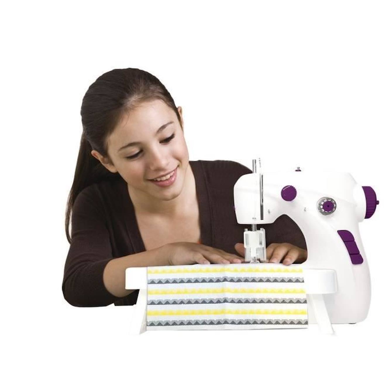 Machine à coudre Miraculous avec boite à accessoires rouge