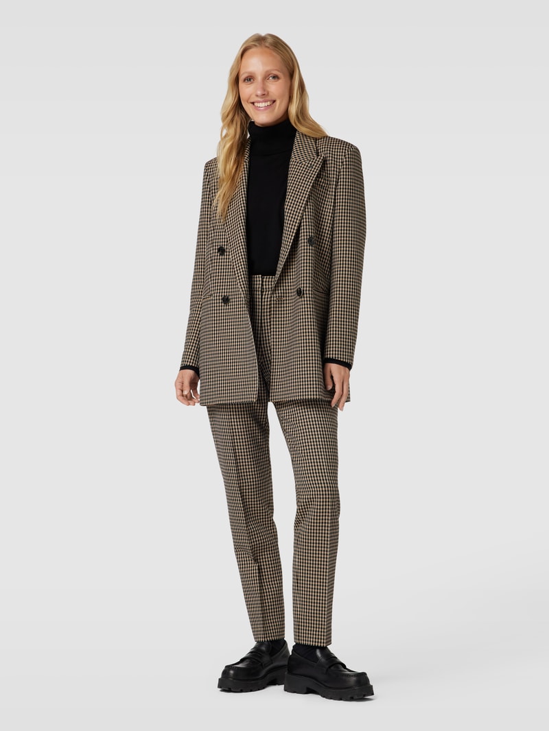 Blazer mit Karomuster Modell 'Jekira' in beige