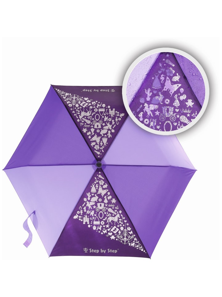Step by Step Regenschirm Purple Magic Rain EFFECT in lila günstig kaufen onesize