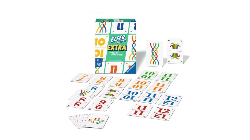 Ravensburger Spiel - Elfer raus! Extra, Kartenspiel für 2-6 Spieler, Klassiker ab 8 Jahren, Extra Edition