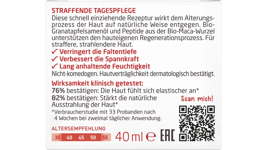Weleda GRANATAPFEL Straffende Tagespflege Granatapfel & Maca-Peptide 40 ml