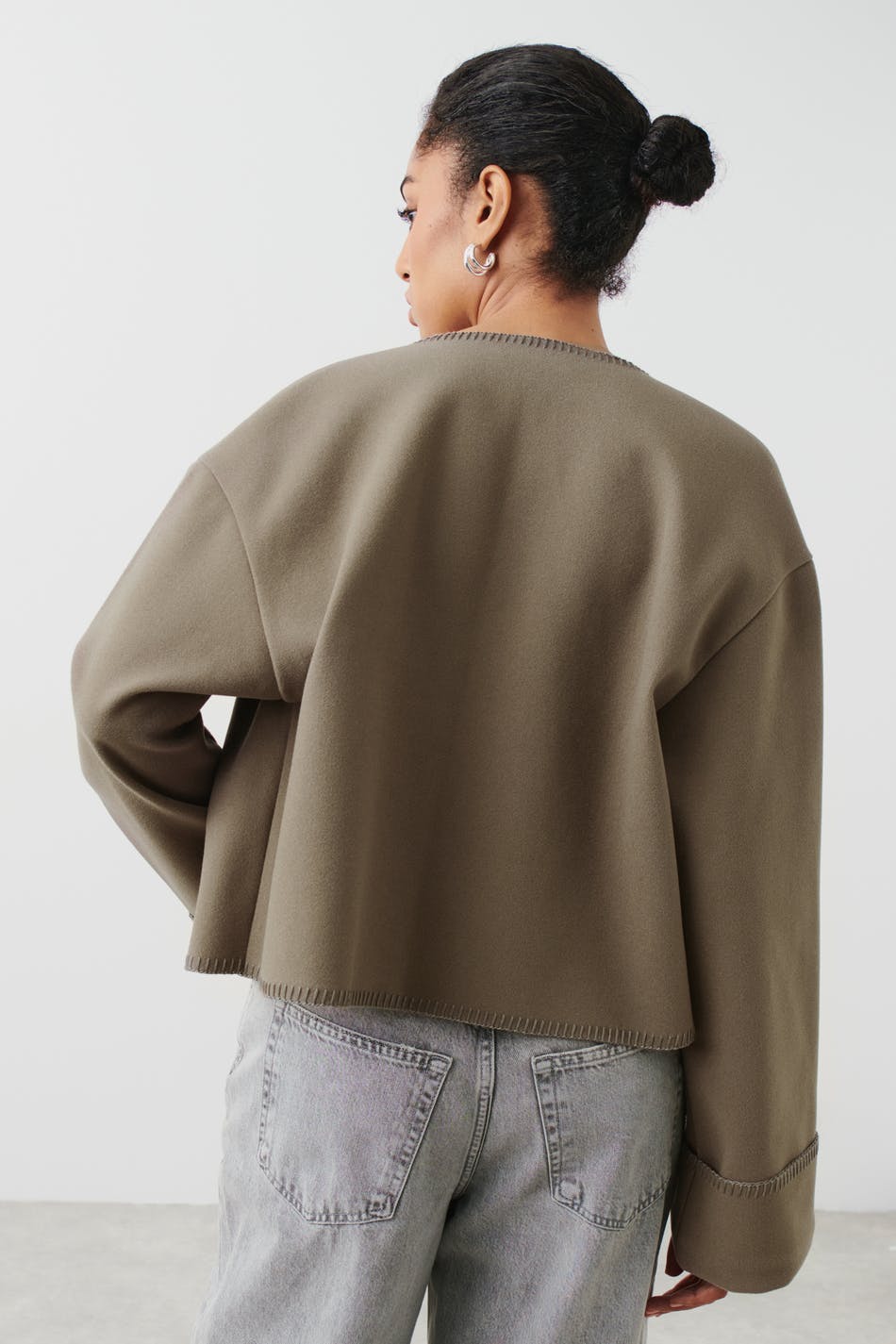 Blanket stitch jacket