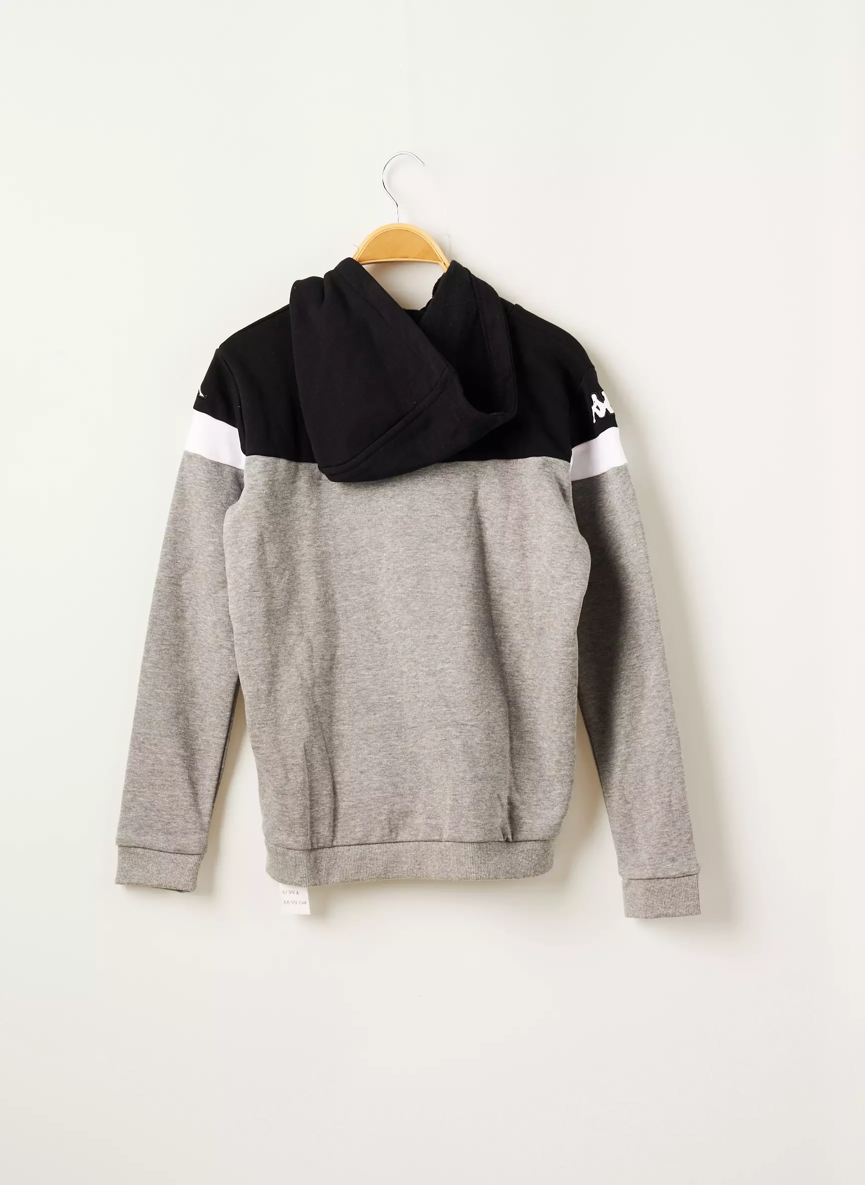 Kappa Sweat Capuche Garcon couleur gris