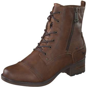 Mustang Schnürstiefelette in braun