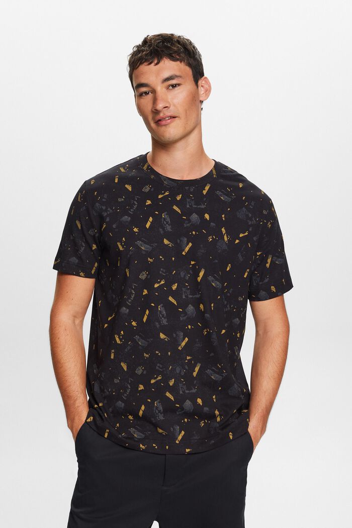 Baumwoll-T-Shirt mit Allover-Print