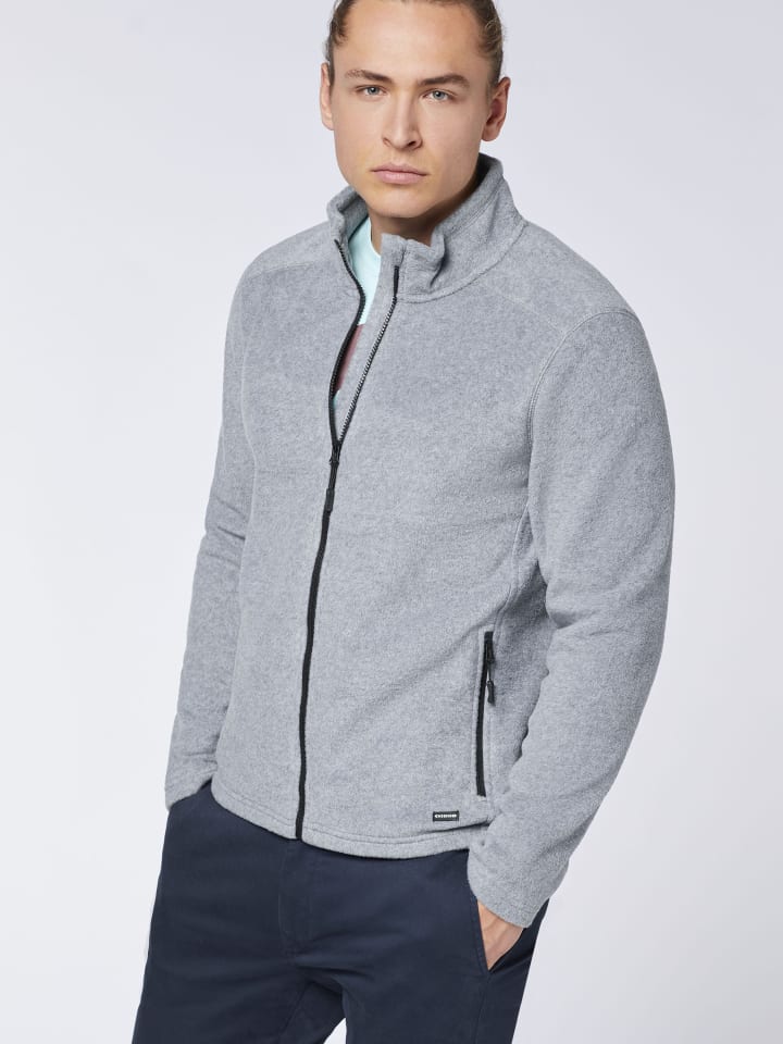 Chiemsee Fleece-Jacke in Grau günstig kaufen
