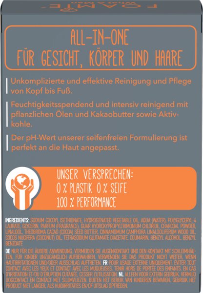 Foamie 3 in 1 Feste Duschpflege What A Man Festes Duschgel