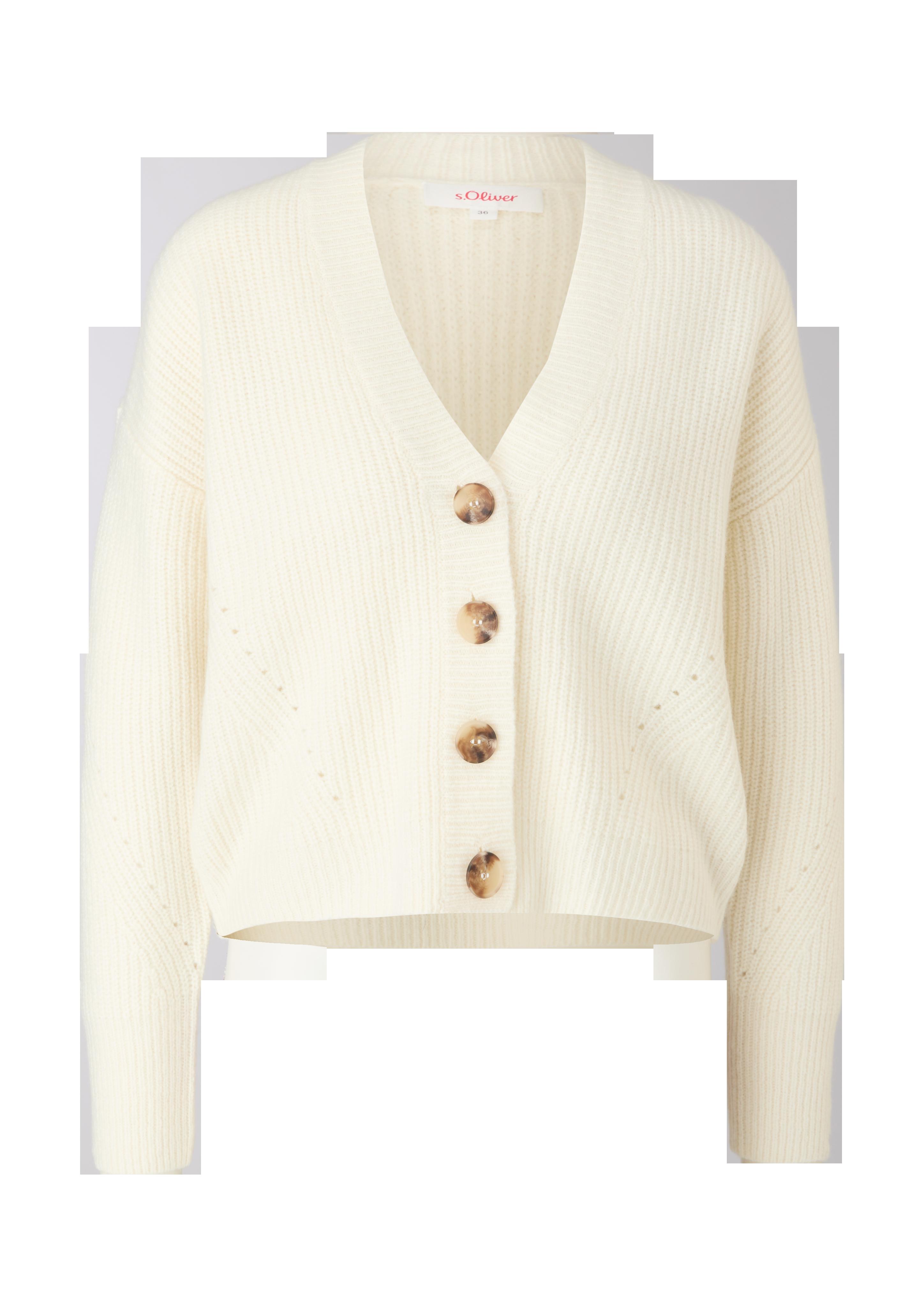 Strickjacke aus Wollmix  2120904-0210