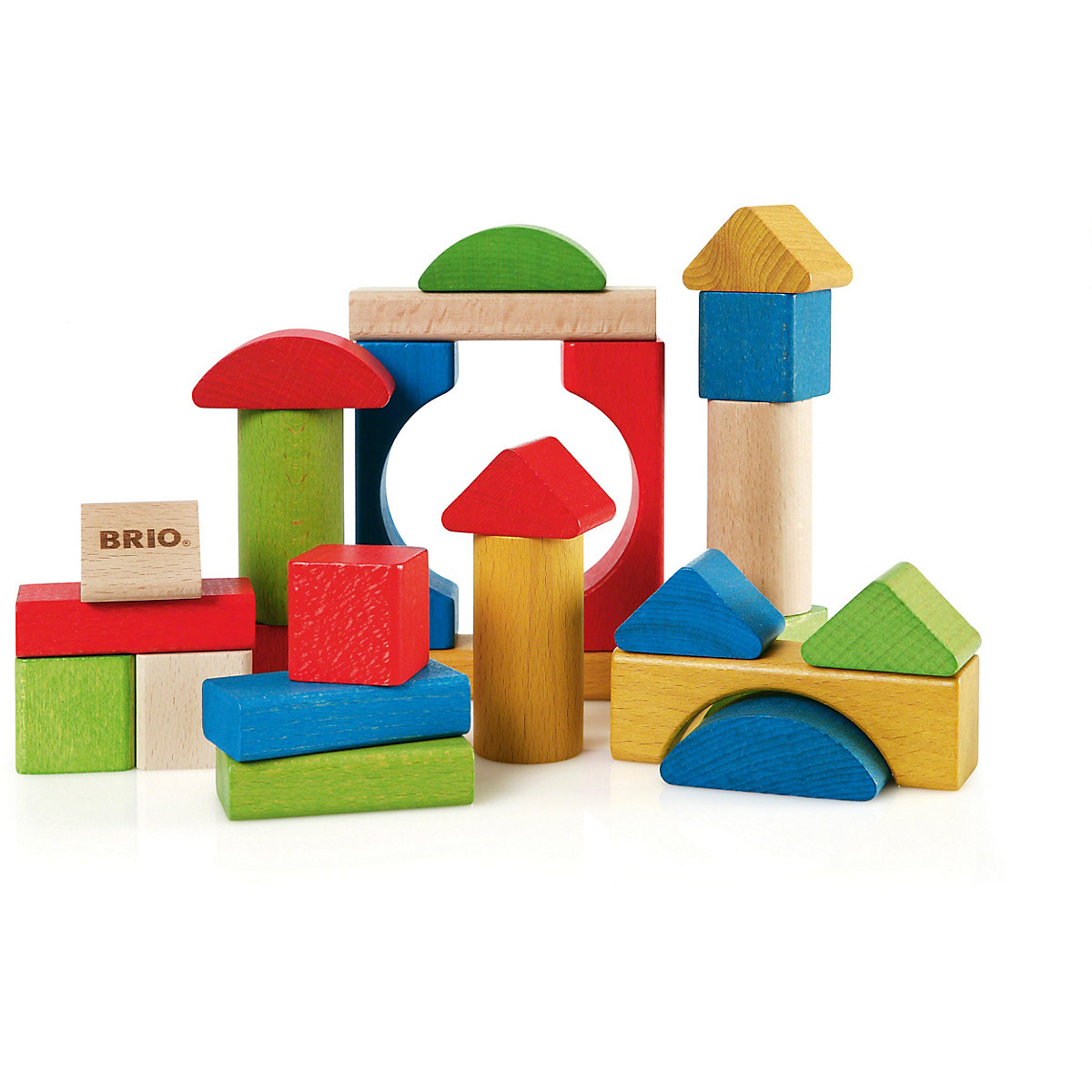 Bunte Holzbausteine, 25 Teile