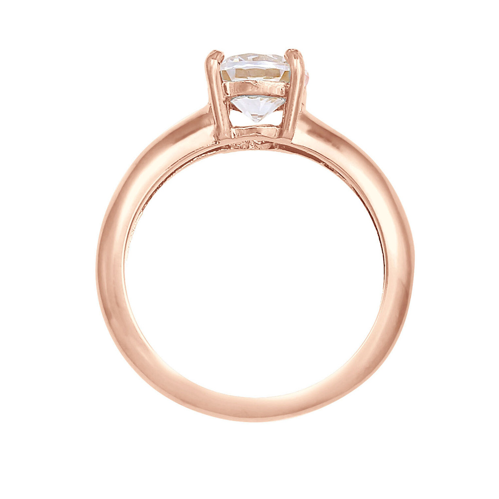 Elli Elli Bague Femmes Solitaire Classique avec cristal de zirconium en argent sterlin Bague