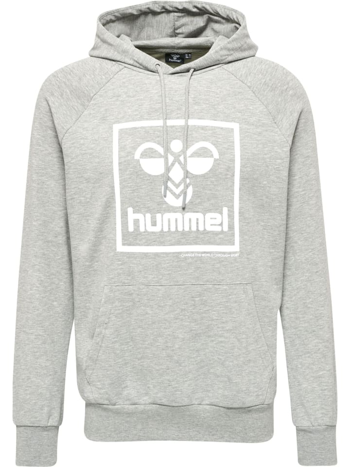Hummel Hummel Verstellbare Taille Kapuzenpullover Raglanärmel Hmlisam Herren in GREY MELANGE günstig kaufen