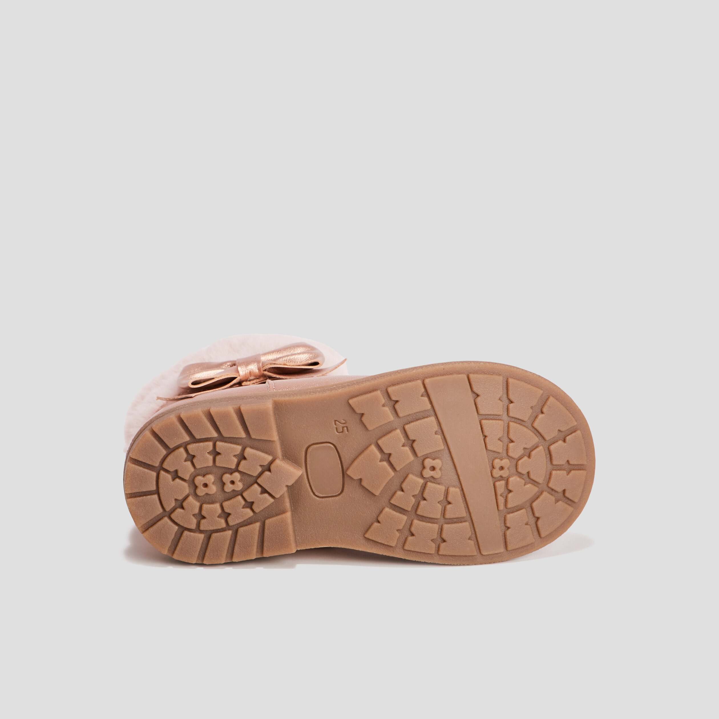 Bottines aspect métallisé rose champagne fille | La Halle