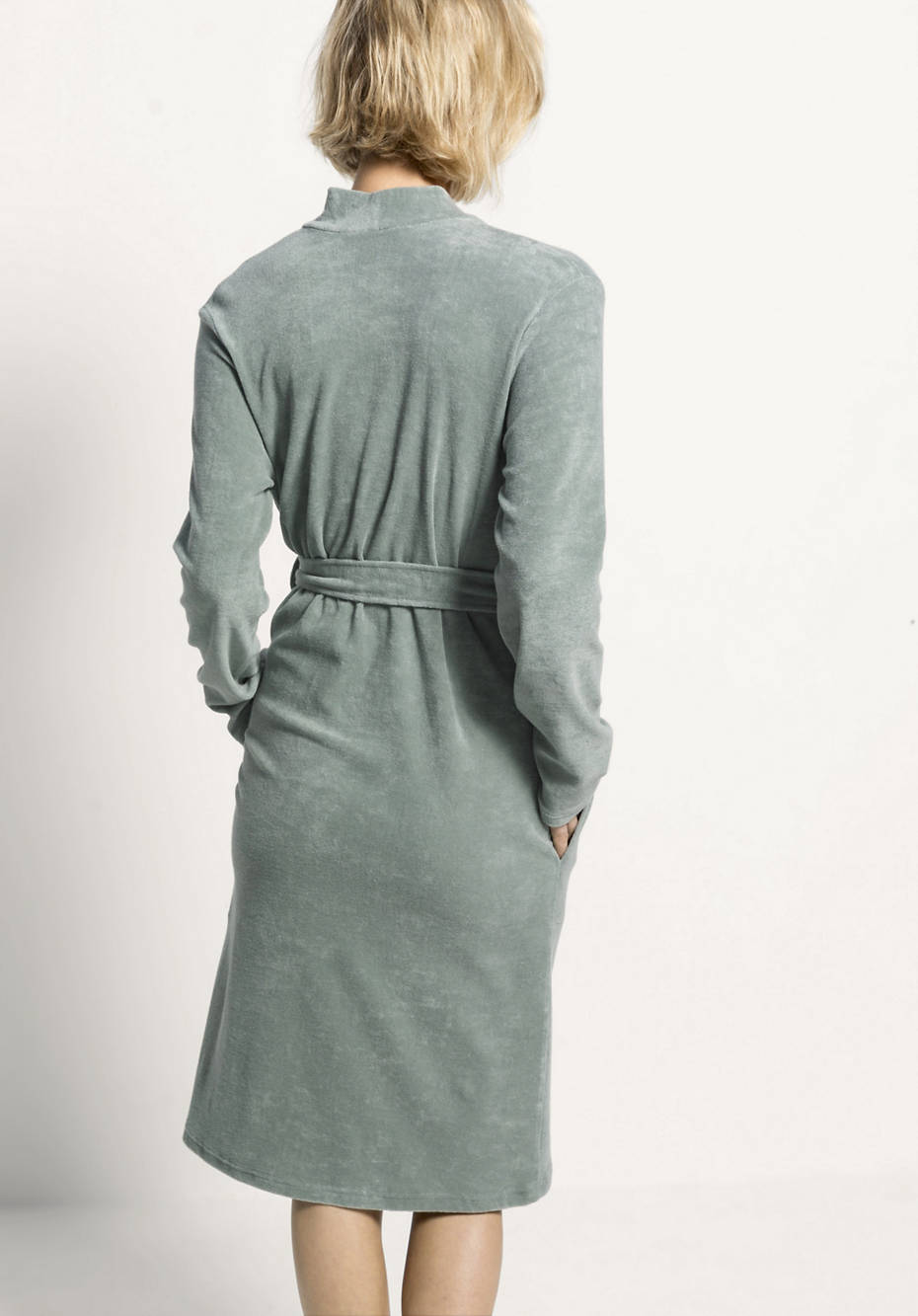 Wellness-Bademantel aus reinem Bio-Frottee-Jersey