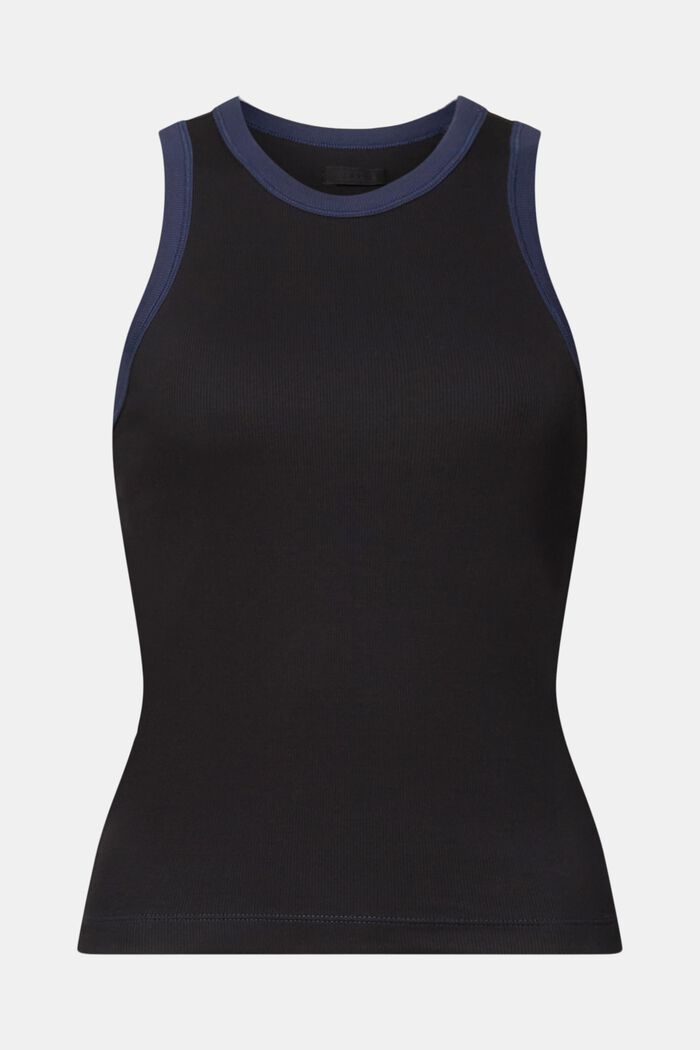 Geripptes Jersey-Tanktop, Stretchbaumwolle