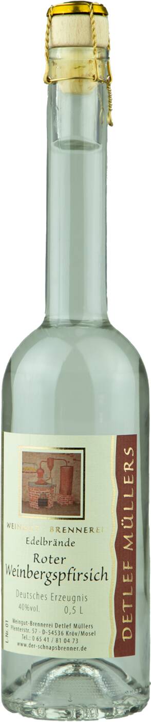 Weingut-Brennerei Detlef Müllers Roter-Weinbergs-Pfirsich Edelbrand