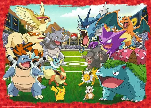 Puzzle 1000 Teile - Pokémon Kräftemessen