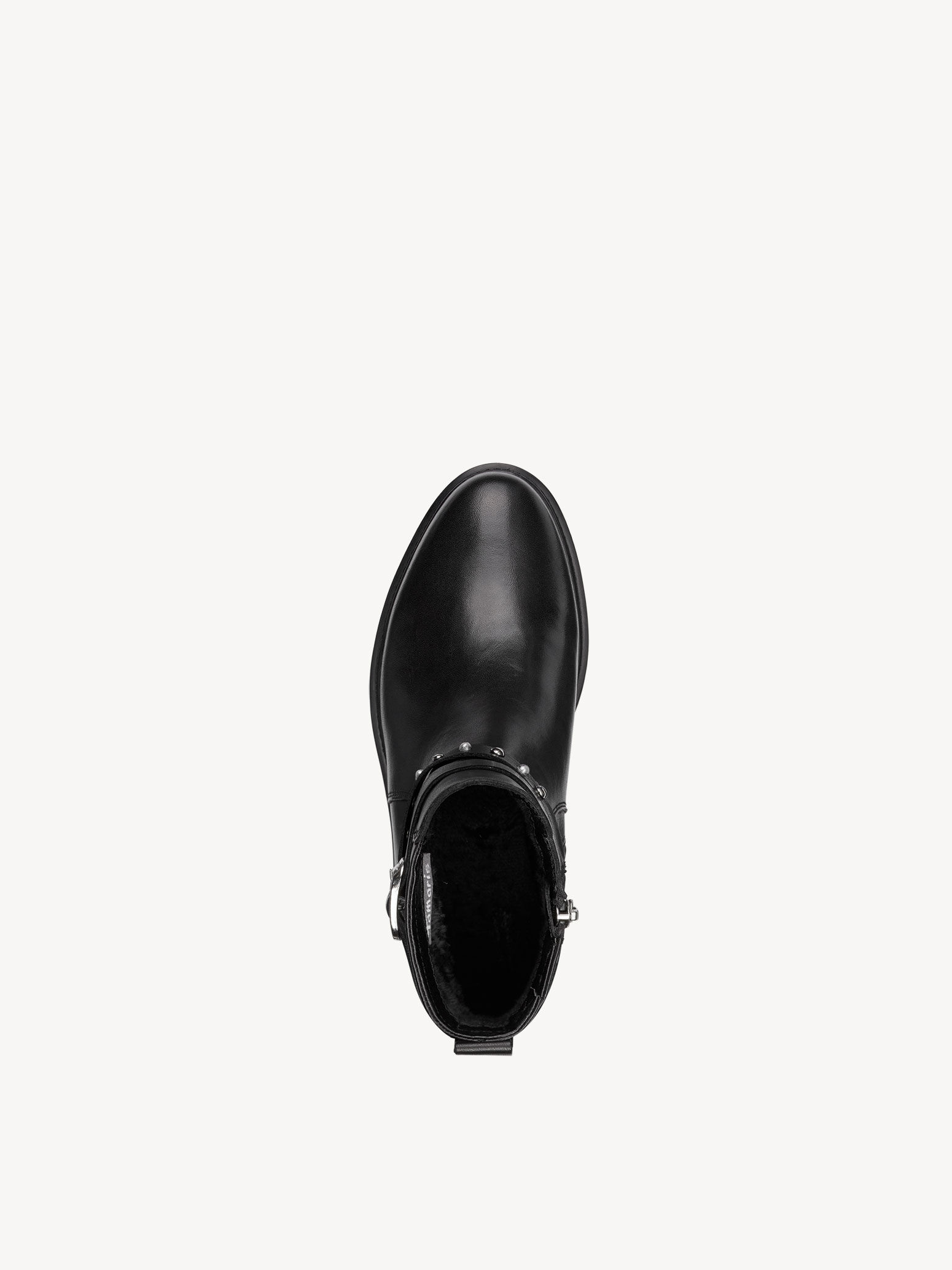Bottine en cuir - noir