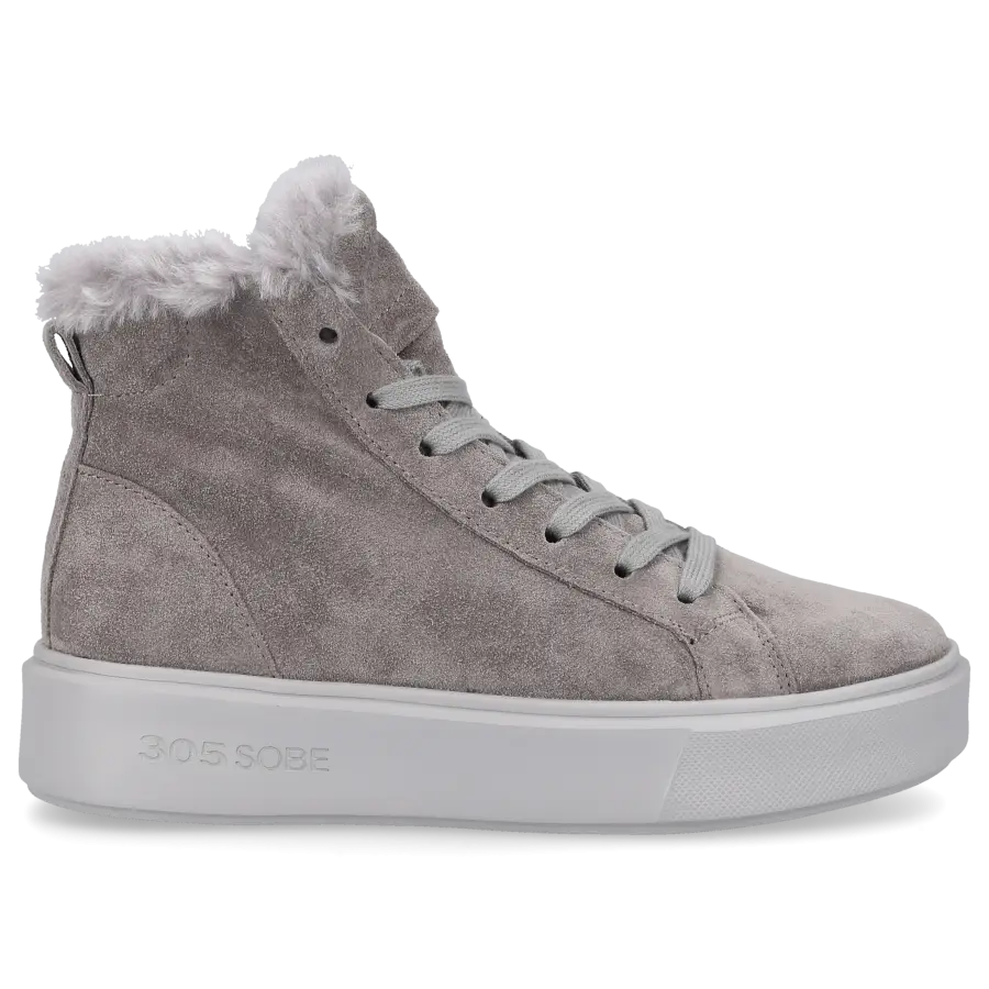 305 SOBE - Sneaker high TOBAGO Veloursleder - grau
