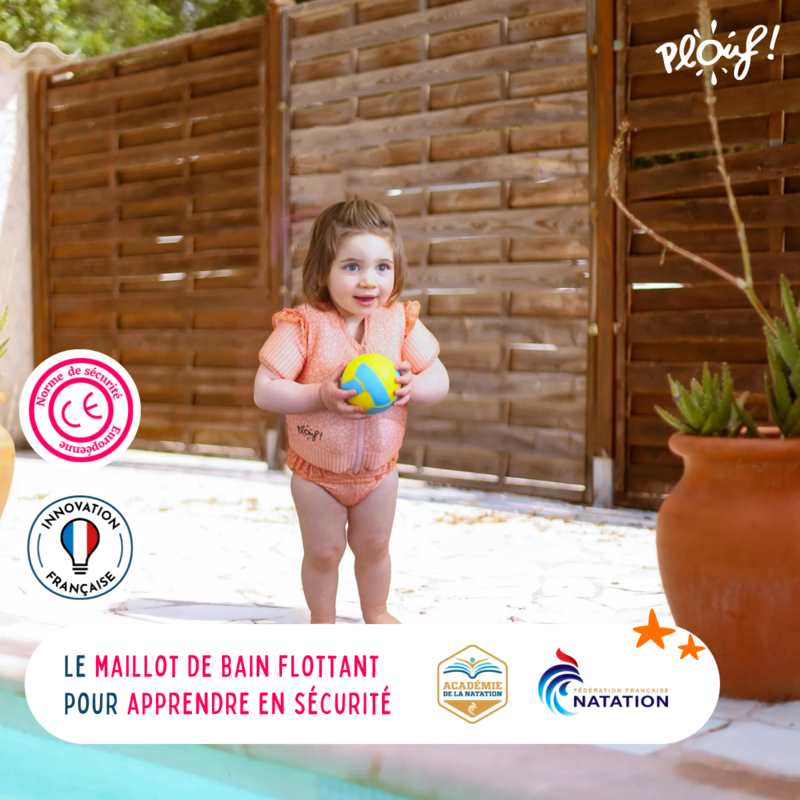 Maillot de bain flottant : Wild Rose poudré