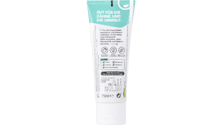 happybrush Super Color Zahnpasta Junior 75 ml