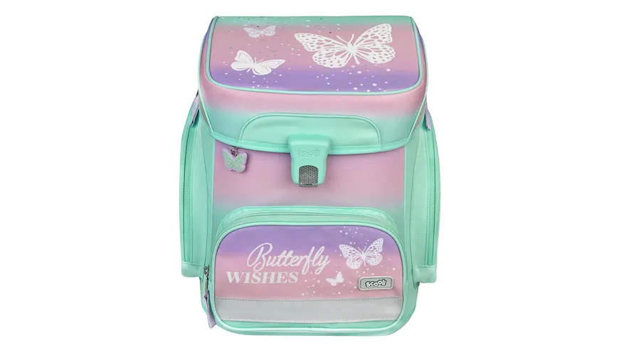 Scooli Butterfly EasyFit Schulranzen-Set 5teilig