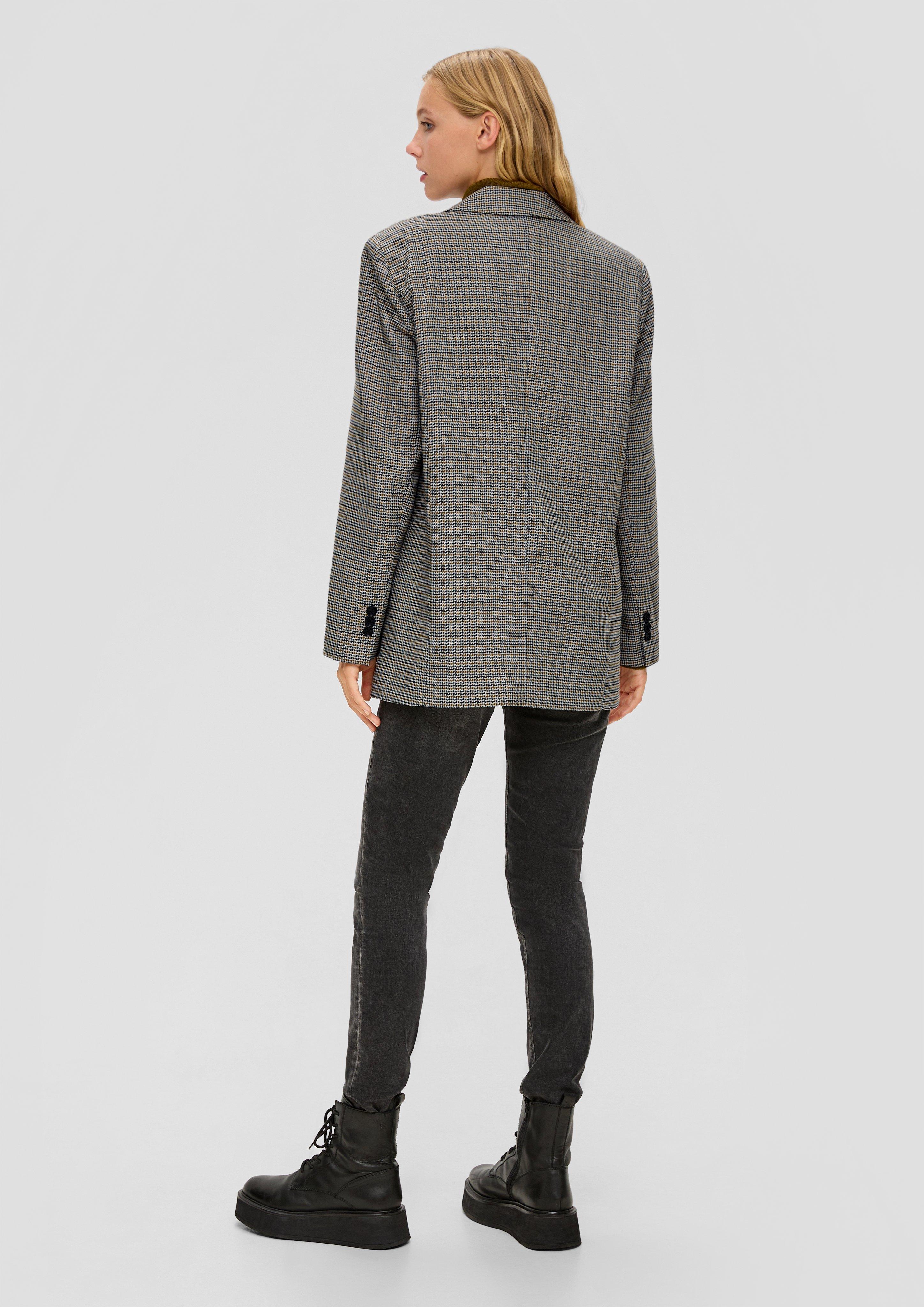 Blazer mit Hahnentrittmuster  2134900-02N0
