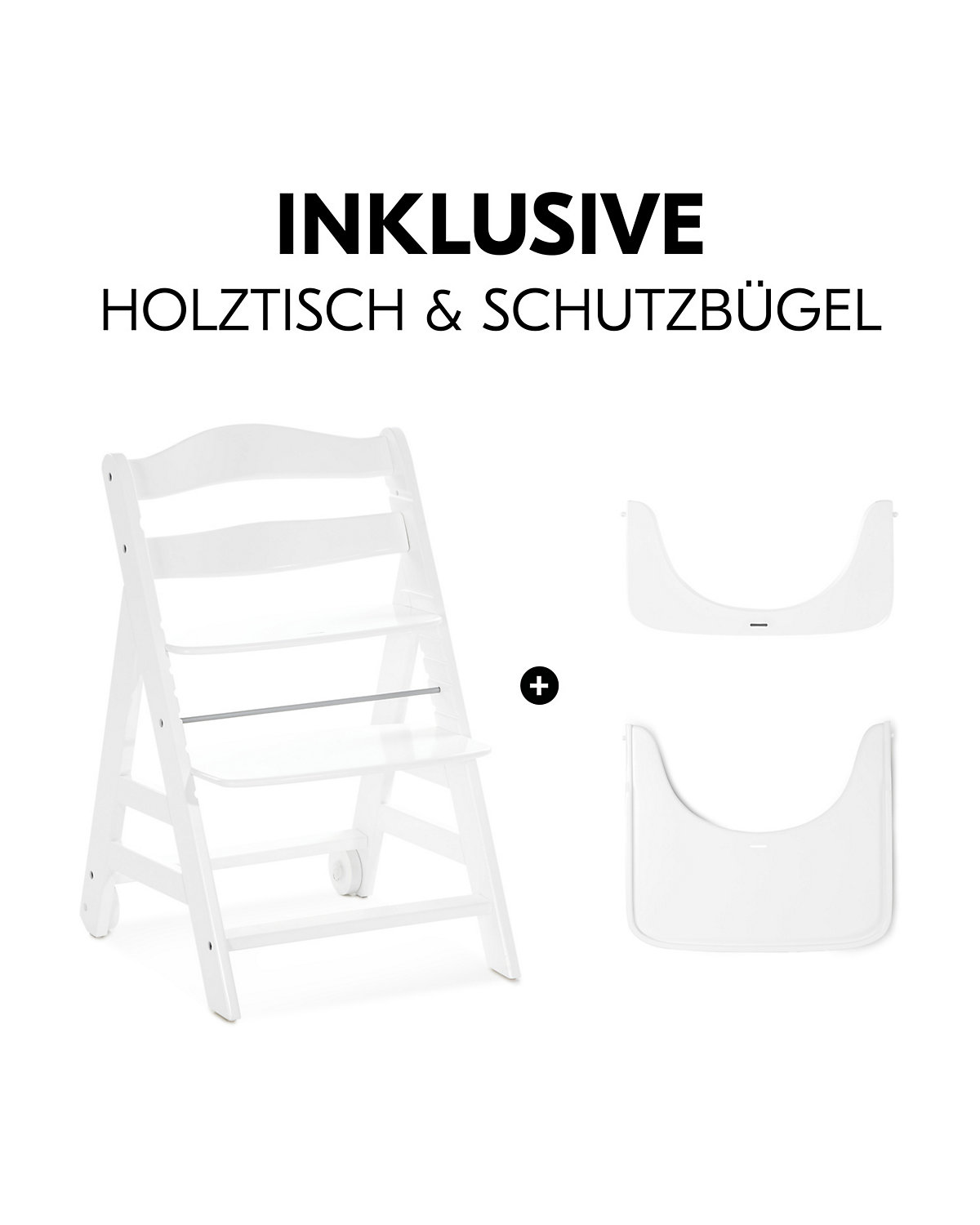 Hochstuhl Beta+ inkl. Sitzverkleinerer, White